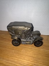 Banthrico Chicago Vintage 1910 Stanley Steemer Metal Car Bank MINT Bronze Tone