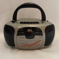 Califone International 1776 Spirit CD AM/FM Radio Cassette Boombox TESTED
