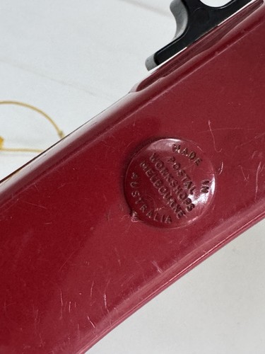 Vintage Melbourne Postal Workshop Linesman Test Telephone Phone Buttinski Red - Picture 3 of 5
