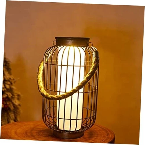  Large Solar Powered Lantern Outdoor-Heavy Duty Metal Hanging Lights Copper