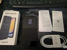 Samsung Galaxy A25 5G, SM-A256B/DSN, 128 GB Dual-SIM Smartphone, Blau Schwarz