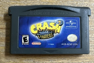 Crash Bandicoot 2: N-Tranced (Nintendo Game Boy Advance, 2003) GBA Authentic
