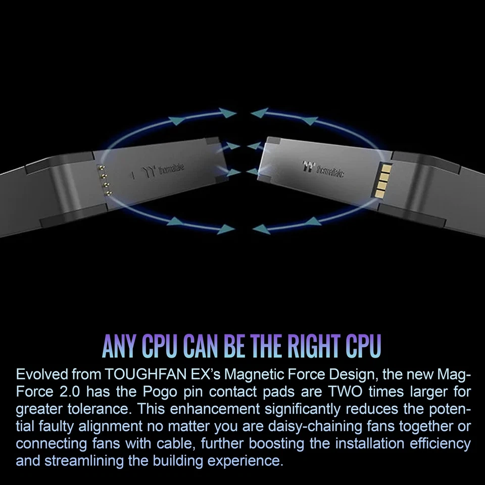 Ventilador de refrigeración TOUGHFAN EX12 Pro PC, conexión magnética, hoja de ventilador intercambiable, P... Foto 3 de 4