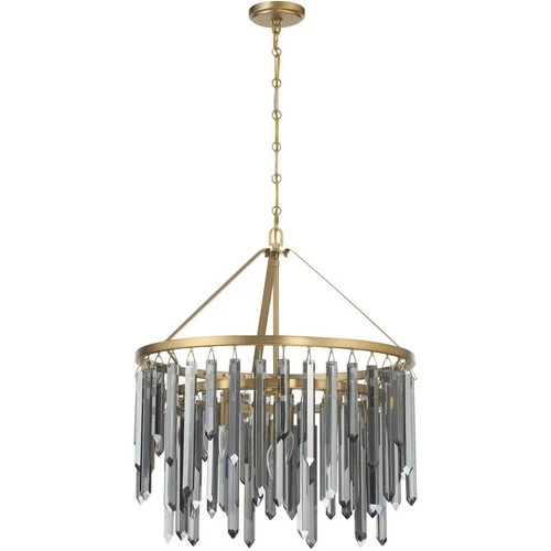 Crystorama GEM-7004-MG-SS Gemma Chandelier Modern Gold - Picture 2 of 7