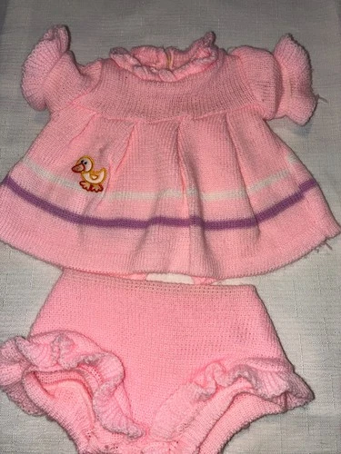 Vintage Cabbage Patch Kids/Doll Clothes Pink Duck Dress (675)