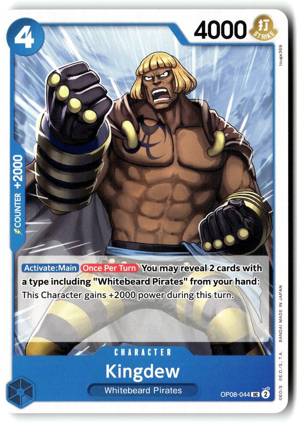 Kingdew OP08-044 Uncommon Two Legends One Piece Near Mint
