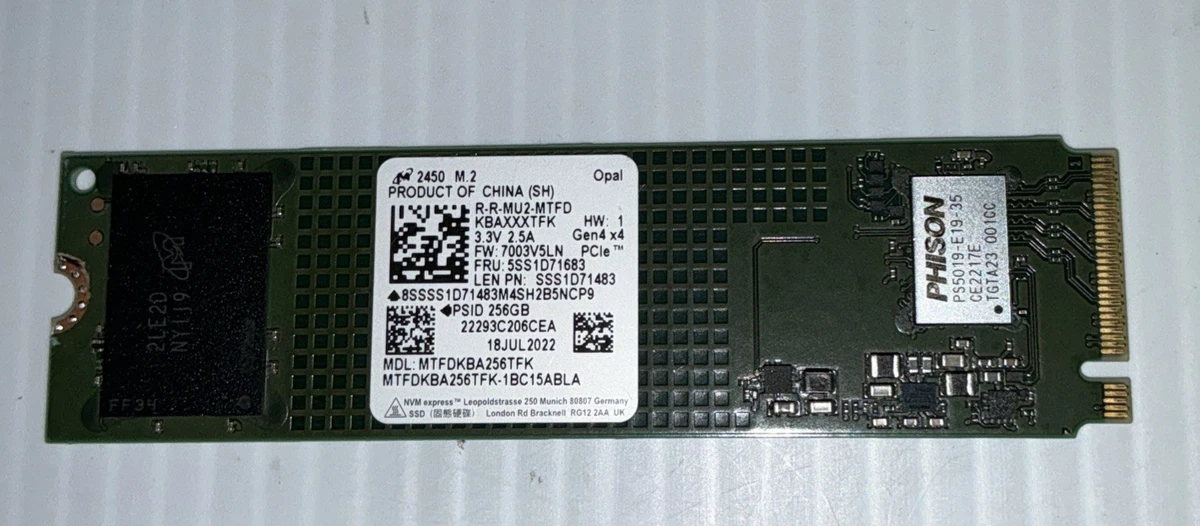 Micron M.2 Interface 256 GB Solid State Drives for sale - eBay