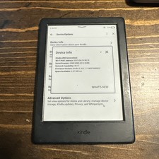 Amazon Kindle 8th Generation E-reader Black 6" Wi-Fi 4GB - Grade B--