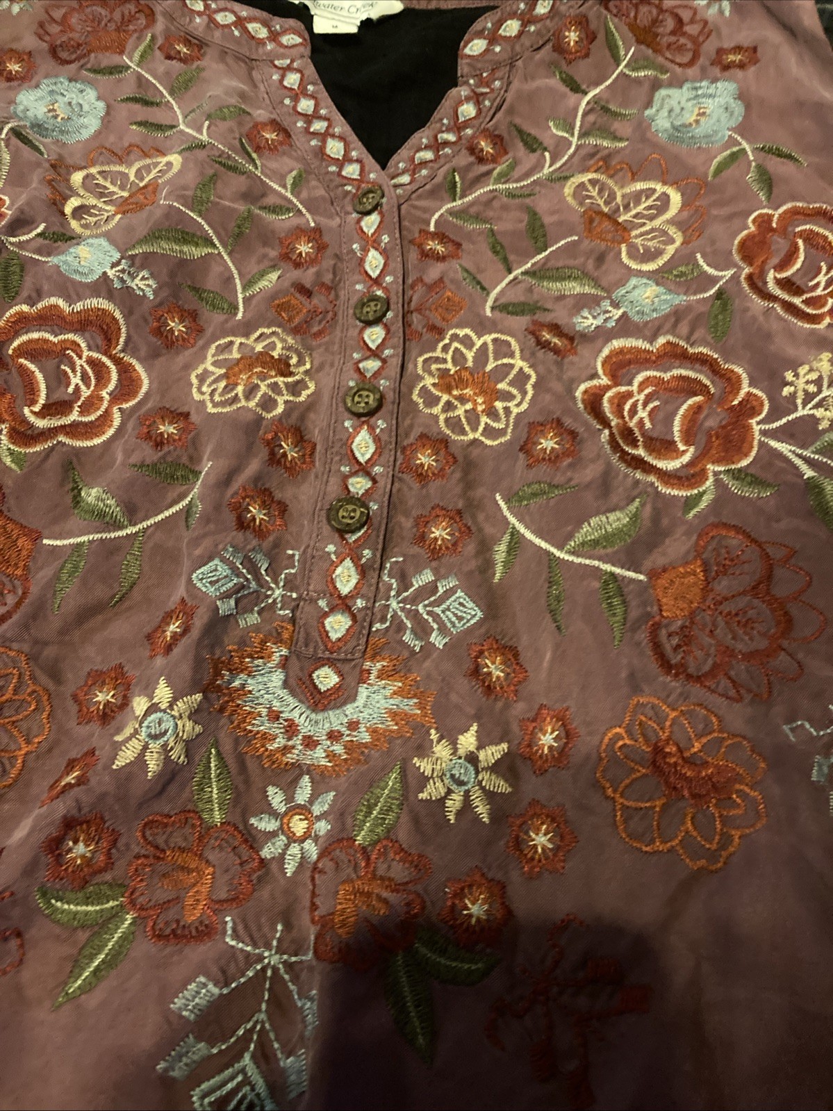 Coldwater Creek Women’s Cotton Silk Mixed Print E… - image 2