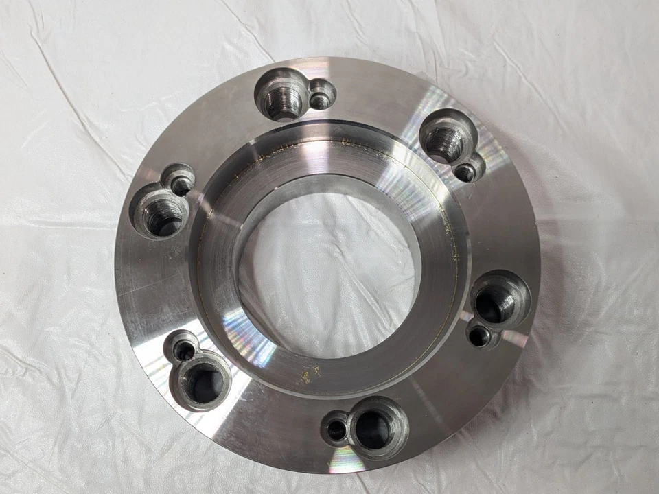 Adaptador de mandril Buck placa trasera para mandril de torno autocentrado de 10" de diámetro D1-6 B10-D6 Foto 3 de 4