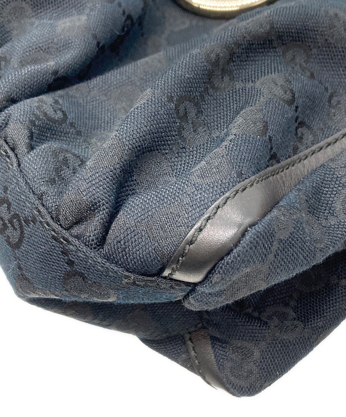 GUCCI Abby One Shoulder Bag Navy GG Leather Italy Model 190525 SN2595 thumbnail 20