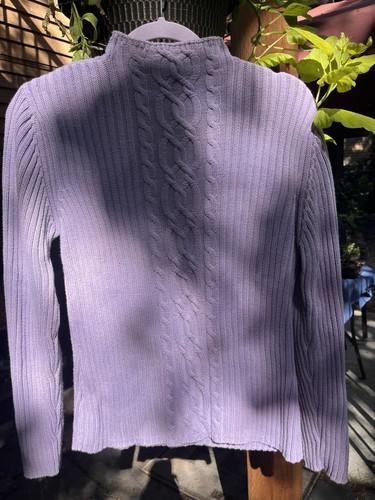 Talbot's Lavender Cableknit Sweater - Excellent Condition
