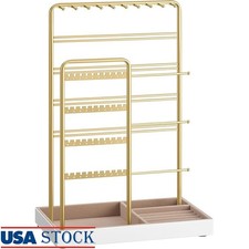 Jewelry Organizer Stand Tangle-Free Necklace Rack Earrings Bracelets Rings New