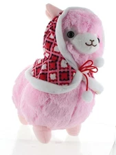 Llama with Hood 18" Plush, Pink