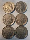 6- 1937   BUFFALO NICKELS , CLEAR DATES    12070