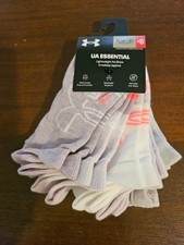 Under Armour 6 Pair Youth Socks No Show Size - 13.5-4.5 Multicolor