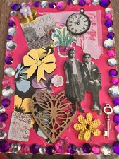 Junk Journal /scrapbook 5 Vintage Junk Journal Ephemera. 5 Cards W/ Envelopes.