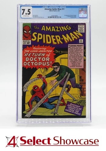 1964 MARVEL COMICS AMAZING SPIDER-MAN #11 2ND APPEARANCE DOCTOR OCTOPUS CGC 7.5