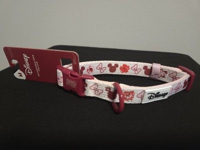 Disney Sassy Woof Adjustable Plastic Dog Collar Medium Mickey Mouse Design