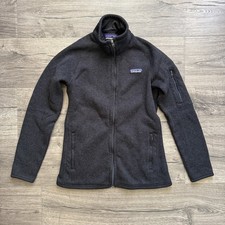 Patagonia Charcoal Black Full Zip Fleece Better Sweater Jacket size XS Women