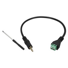 3.5mm Mono Audio Connector to AV Clamp 2 Pin, for 1 Pack