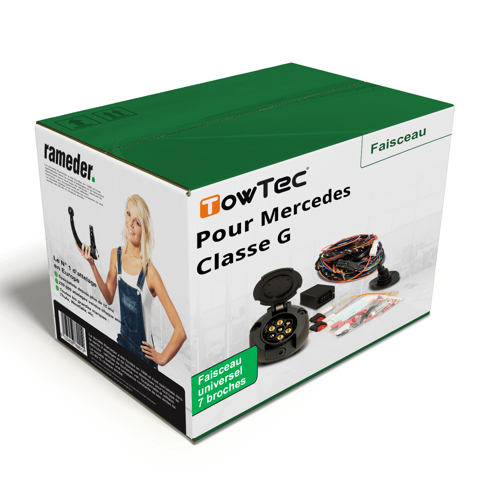 Faisceau universel 7 broches TowTec haute connectivité pour MERCEDES Classe G neuve
