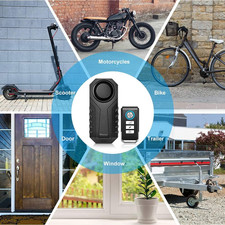 Bike Alarm with Remote 2 Pack, 113Db Wireless Anti-Theft Vibration Motorcycle Bi