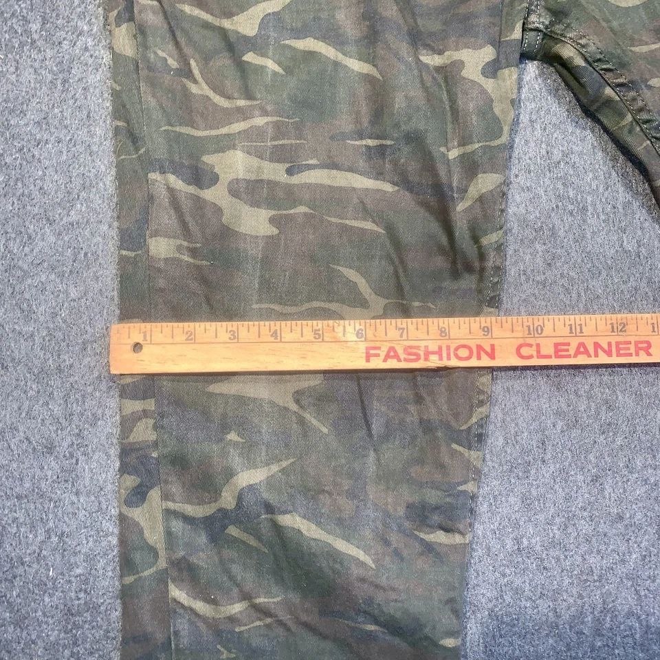 Xray Jeans 36x30 Camo Green Slim Fit Moto Biker Pants Stretch Camouflage Denim - Image 4 of 4