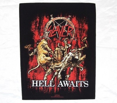 Slayer Hell Awaits Large Back Patch Heavy Metal