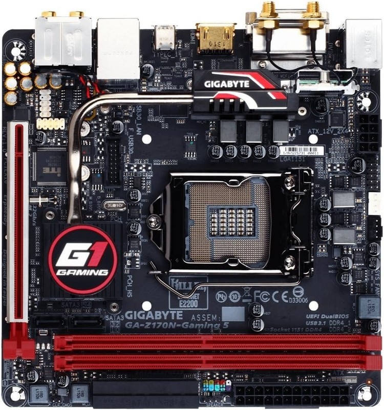 GIGABYTE GA-Z170N-GAMING 5 Mini ITX INTEL LGA1151 MOTHERBOARD for 7th/6th Gen