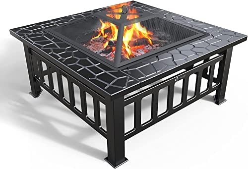 Brasero extérieur de jardin en acier noir pour vos soirées d été