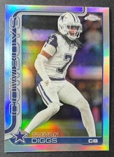 2025 Trevon Diggs Topps Football Chrome Refractor #83 Dallas Cowboys