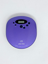 Spectra Personal CD Player SP-100 VTG Purple, Tested and Working