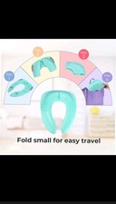 Potty Seat Reusable Folding Toddler Kids Baby Toilet Cover Pad Travel Non-slip