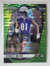 Devontez Walker Rookie Green Pulsar Prism 2024 Panini Prism Football