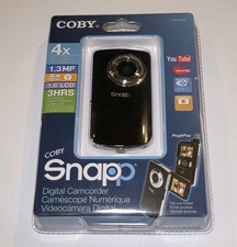 Coby Snapp Digital Camcorder 4x Digital Zoom 1.8" LCD model CAM3002, Brand New