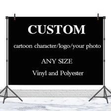 Personalized Backdrop Custom Banner Vinyl Polyester Photo Background Decor