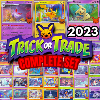 Pokémon 2023 Trick or Trade COMPLETE SET (30 Cards) Halloween NM +