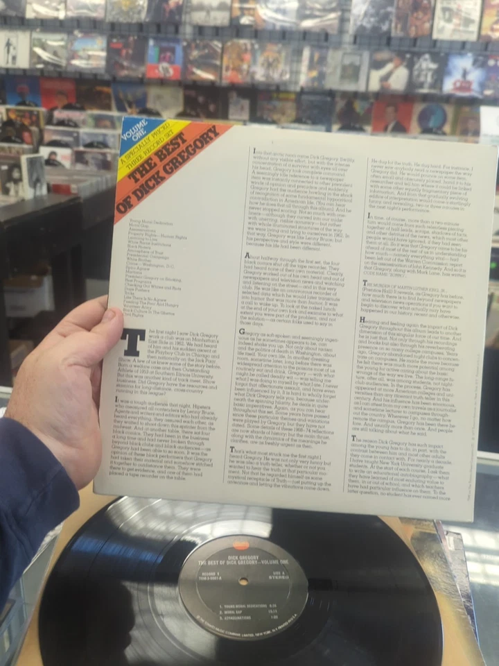 The Best Of Dick Gregory - Volume One, 3xLP, 1977, Tomato TOM-3-9001 Vg+ - Image 2 of 3