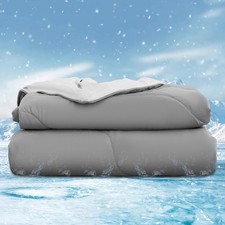 Cooling Blanket for Hot Sleepers Soft  Lightweight Summer Quilt Queen King