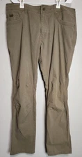 Kuhl Revolvr Rogue Mens Pants 38x34 Hiking Outdoor Brown Vintage Patina Dye