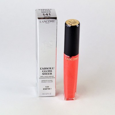 Lancome L'Absolu Gloss Sheer Mirror Shine Pearly Color 141 ENFIN! - Size 8mL