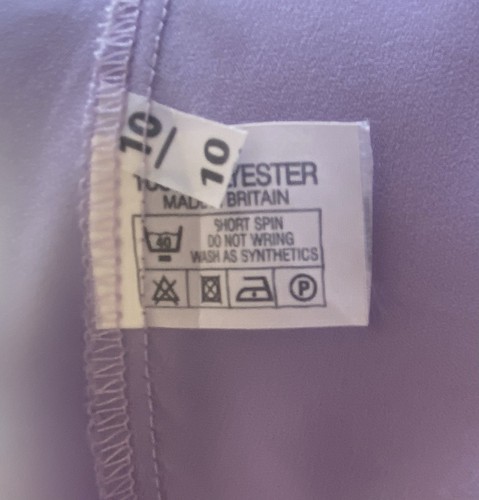 Vintage Hand Made Size 10 Purple Lilac Lingerie Inspired Lined Dress Sea Sons - Picture 15 of 16