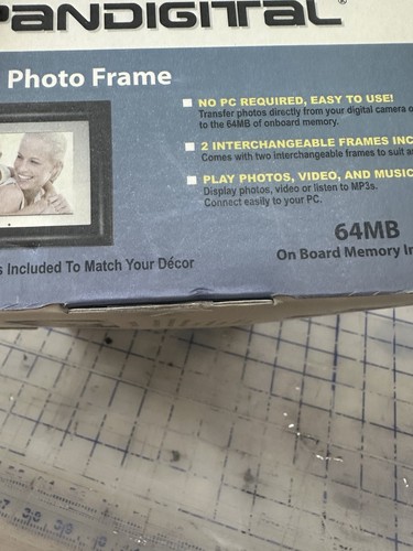 Pandigital Digital Picture Frame 5.6” Auto Play Pic/Vid 64 MB 2 Frames-No Remote - Picture 7 of 7