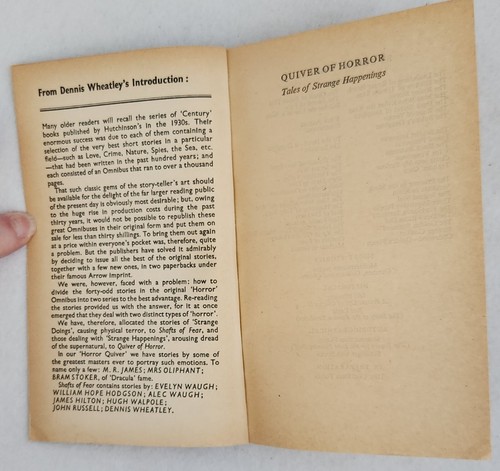 Quiver of Horror by Dennis Wheatley, Arrow Books, 1964, Paperback - Picture 2 of 10