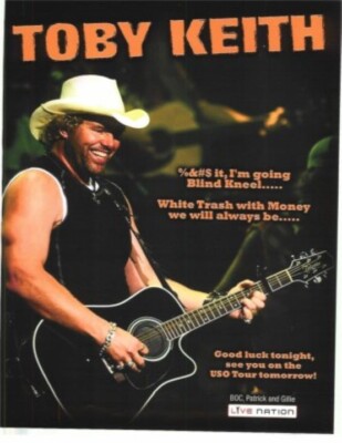   RARE 2006 TOBY KEITH ACM Awards PROMO TRADE AD   COUNTRY MUSIC COLLECTIBLE