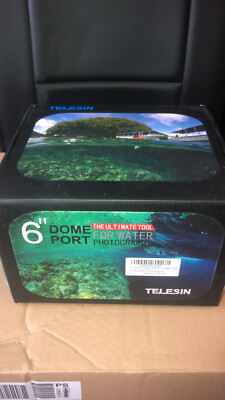 Telesin 6  Dome Port - 100ft/30m - GoPro Hero 5 - For Underwater Pictures UNUSED