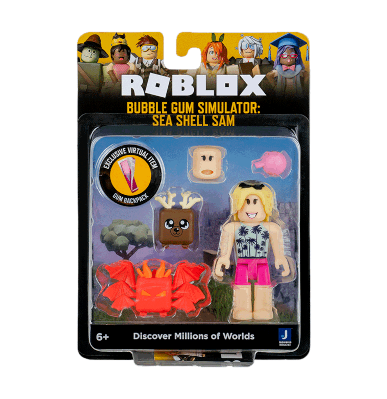 Roblox Celebrity Collection Bubble Gum Simulator Sea Shell Sam and Virtual Code