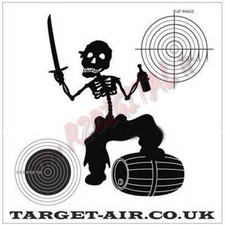 BERSAGLIO 14x14 TARGET-AIR PIRATI CARTONCINI 50Pz SAGOMA SOFTAIR AIRGUN PIOMBINI