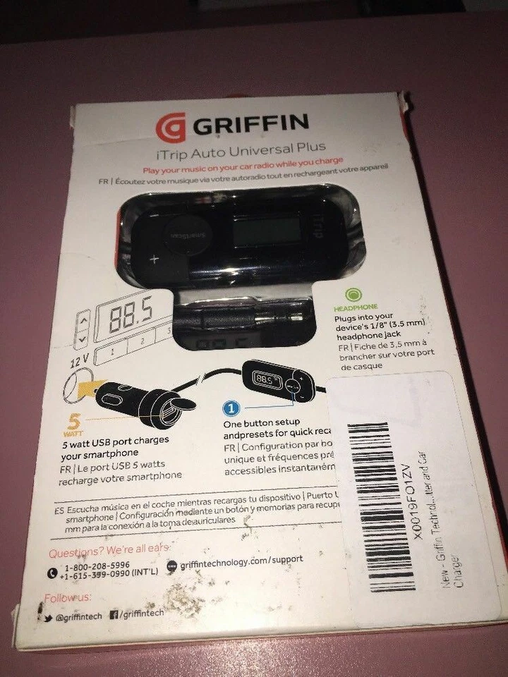 FM-передатчик Griffin iTrip Auto Universal Plus совершенно новый-ДОСТАВКА N 24 ЧАСА - Изображение 2 из 2